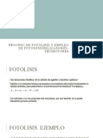 2 Fotólisis y Fotosensibilizadores