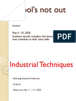Lessons on industrial materials