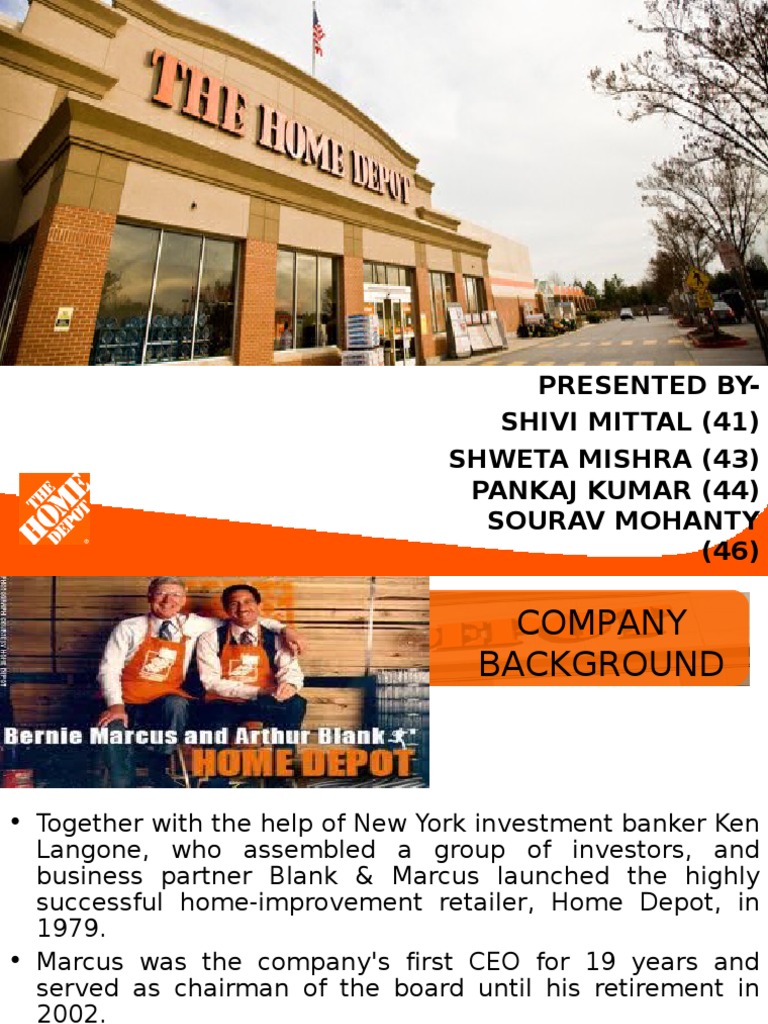 Home Depot Presentationfinal Pdf Leverage Finance Stocks