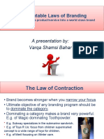 MKT 465 - Lecture 12 Immutable Laws of Branding