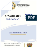 PDF 07 Simulado Missao Papa Fox Agente Comentado - Compress PDF