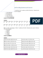 Coding and Decoding Questions and Answers