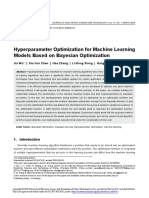 Hyperparameter Optimization For Machine Learning Models Based On Bayesian Optimization