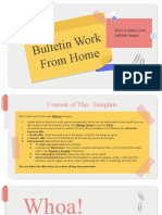 Bulletin Work From Home by Slidesgo