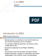 Introductionto 8085 Microprocessor