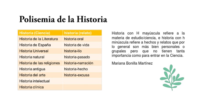 Polisemia de La Historia | PDF