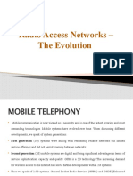 The Evolution of Mobile Networks