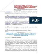 ORDIN Nr. 5434 Din 31 August 2020 Privind Aprobarea Metodologiei-Cadru de Organizare Şi Desfăşurare A Examenului Naţional Pentru Definitivare În Învăţământul Preuniversitar