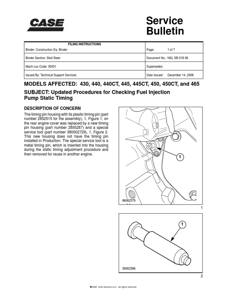 Service Bulletin PDF Piston Nut (Hardware)