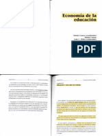 2.2 Carnoy, M. Economía de la Educación. Págs. 61-115.