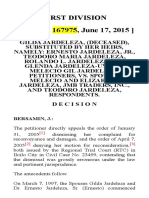 First Division (G.R. No. 167975, June 17, 2015) : Bersamin, J.