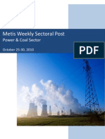 Metis Weekly Sectoral Post: Power & Coal Sector