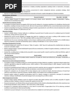 Market Research & Business Strategy: Profile Summary