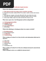 Answers For SAP FI/CO Certification Sample Questions: A More Than One Chart of Accounts Can Be Created For Each Client