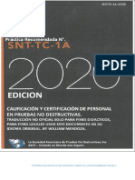 ASNT-SNT-TC-1A -2020  By William Mendoza,  en español