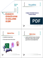 İş Sağliği Ve Güvenli̇ği̇ Kavram Ve Kurallarinin