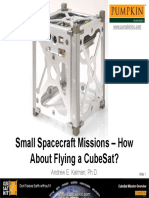 Small Spacecraft Missions - How About Flying A Cubesat?: Andrew E. Kalman, PH.D