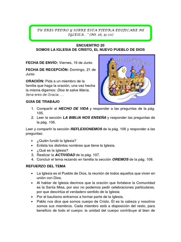 Somos la Iglesia de Cristo | PDF | Iglesia Católica | Sacerdote