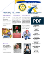 February 16, 2011: The Rotary Club of Payson
