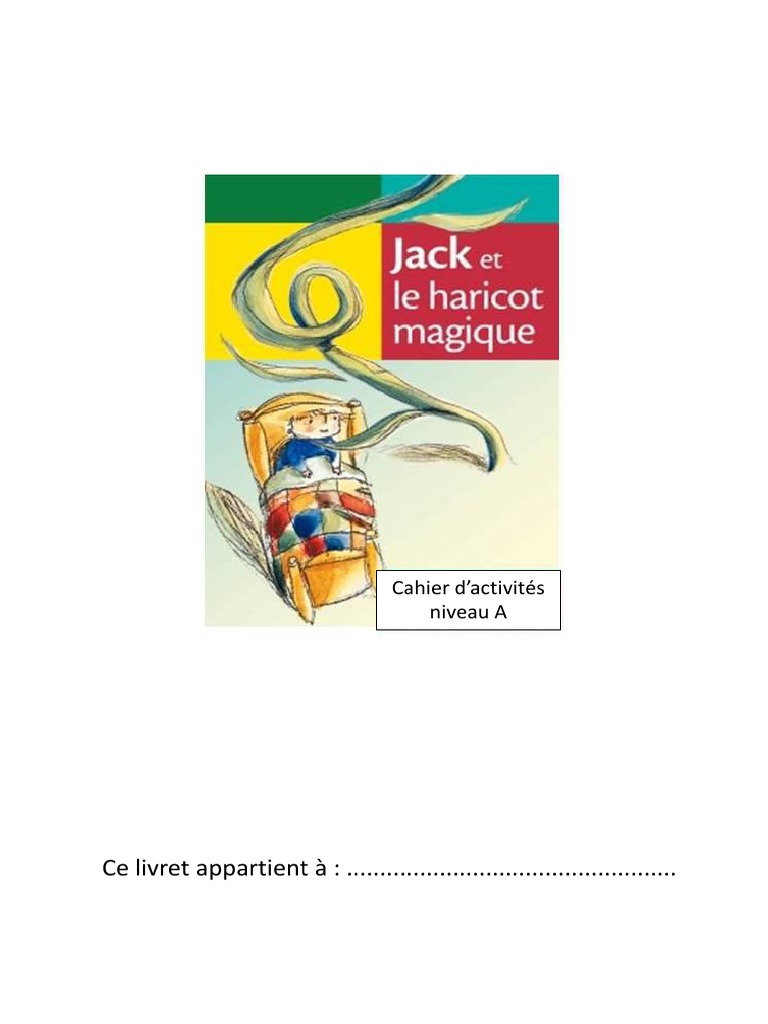 Activités autour de Jack et le haricot magique | PDF | Jack et le ...