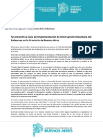 Guía de Implementación de Interrupción Voluntaria Del Embarazo en La Provincia de Buenos Aires