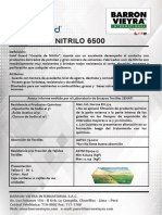 Ficha Técnica Guante de Nitrilo 6500