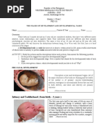 Infancy and Toddlerhood (From Birth - 2 Years) : Pre-Natal Development