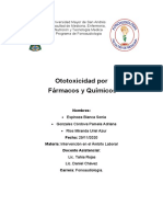 Ototoxicidad Por Farmacos y Quimicos INSO LLLL