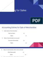 Accounting For Sales PDF