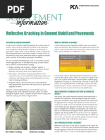 Reflective Cracking in Cement Stabilized Pavements