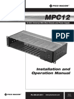 Installation and Operation Manual: 12-Slot Universal Mini-Mod Chassis and Power Supply