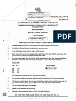 CSEC January 2020 Mathematics P1 PDF