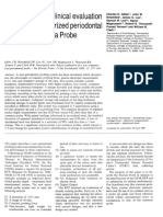 Description and Clinical Evaluation of A New Computerized Periodontal Probe-The Florida Probe