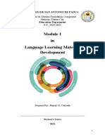 In Language Learning Materials Development: Colegio de San Antonio de Padua