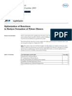 Optimization of Reactions To Reduce Formation of Primer Dimers