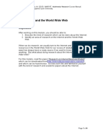 The Internet and The World Wide Web: Objectives