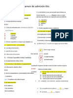 Examen de Admisión