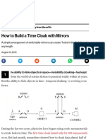 How To Build A Time Cloak With Mirrors - MIT Technology Review