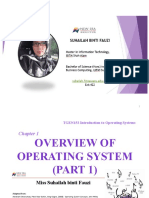 Chap 1 Overview of Operating Systems (Part 1)