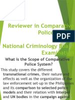 Reviewer in Comparative Police System National Criminology Board Examination