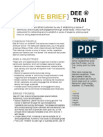 Dee Thai Creative Brief