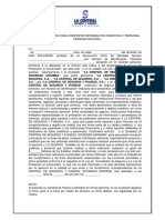 Autorizacion para Compartir Informacion Crediticia y Personal Persona Natural PDF