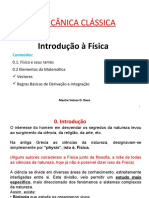 Conf 0 - Fisica e Seus Ramos, Operacoes Com Vectores, Regras Basicas de Derivacao e Integracao