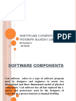 Software Components and Window Based Cad System: By-Sanjay S (M.TECH)