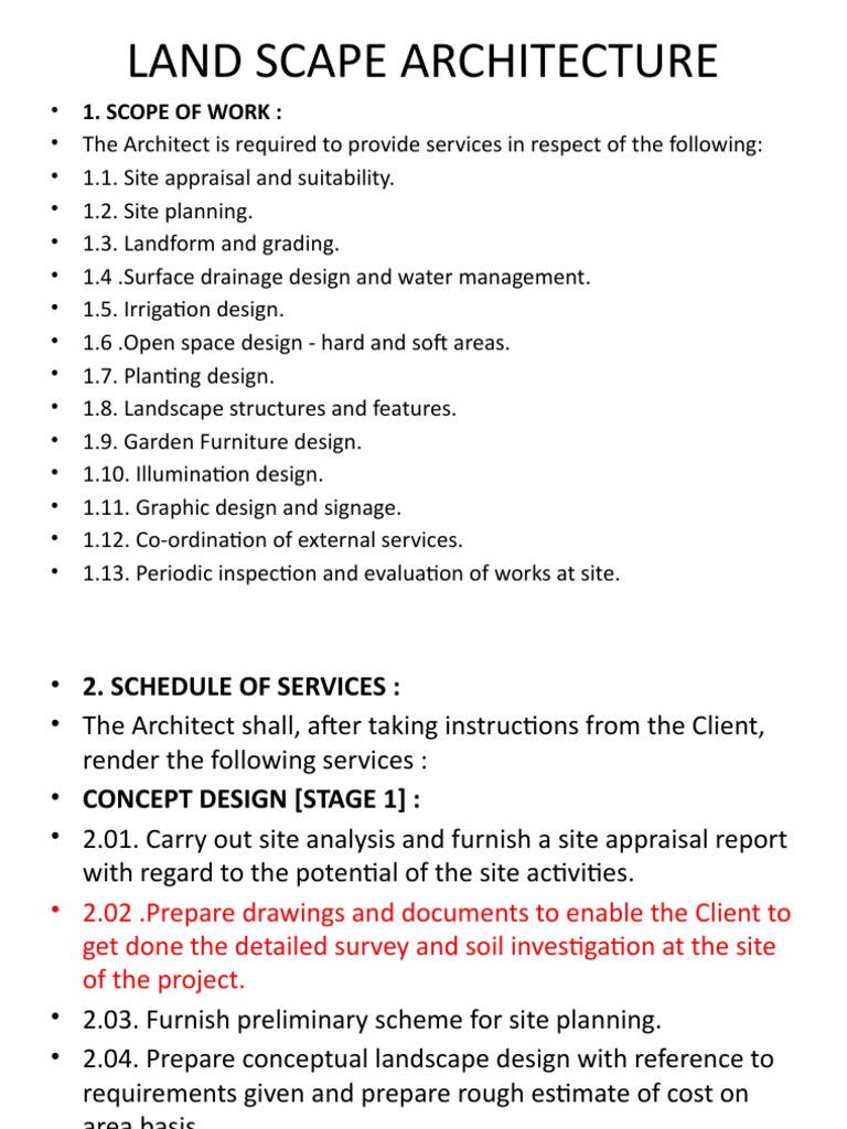 Landscape Architecture S8 | PDF | Architect | Indemnity