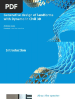 Generative Design of Landforms With Dynamo in Civil 3D: Andreas Luka