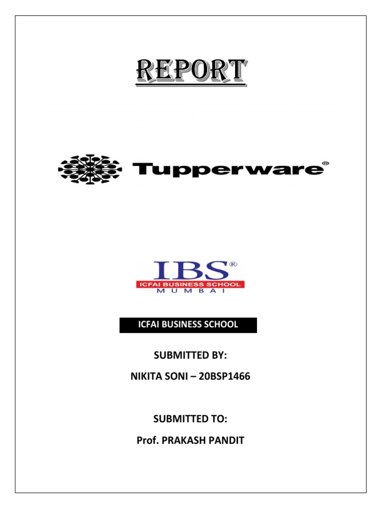 Tupperware Business Model and Strategy | PDF | Brand | Marketing