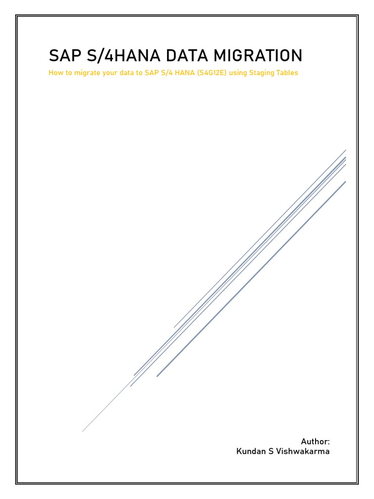 SAP S/4HANA Data Migration Guide | PDF | Databases | Data