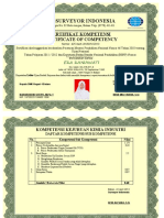 Pt. Surveyor Indonesia: Sertifikat Kompetensi Certificate of Competency