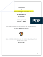 Electrochemical Sensing On Microfluidic Device - Endsem Report - Devansh